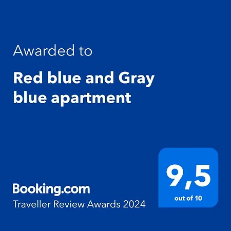 Appartement Red Blue With Private Parking And Gray Blue Pula