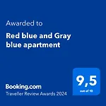Daire Red Blue With Private Parking And Gray Blue Pula